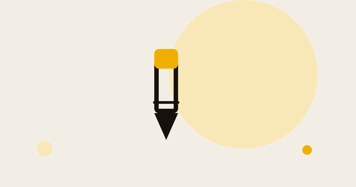 Flat illustration of a pen.