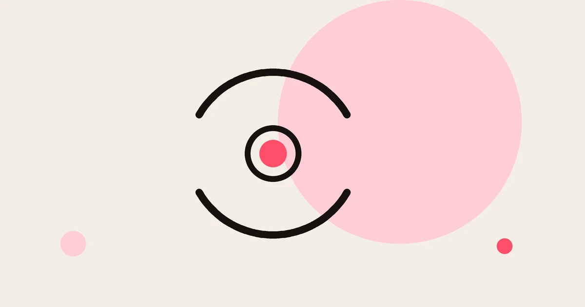 An eye icon on a cream background, marking an article about watching your own edit too many times