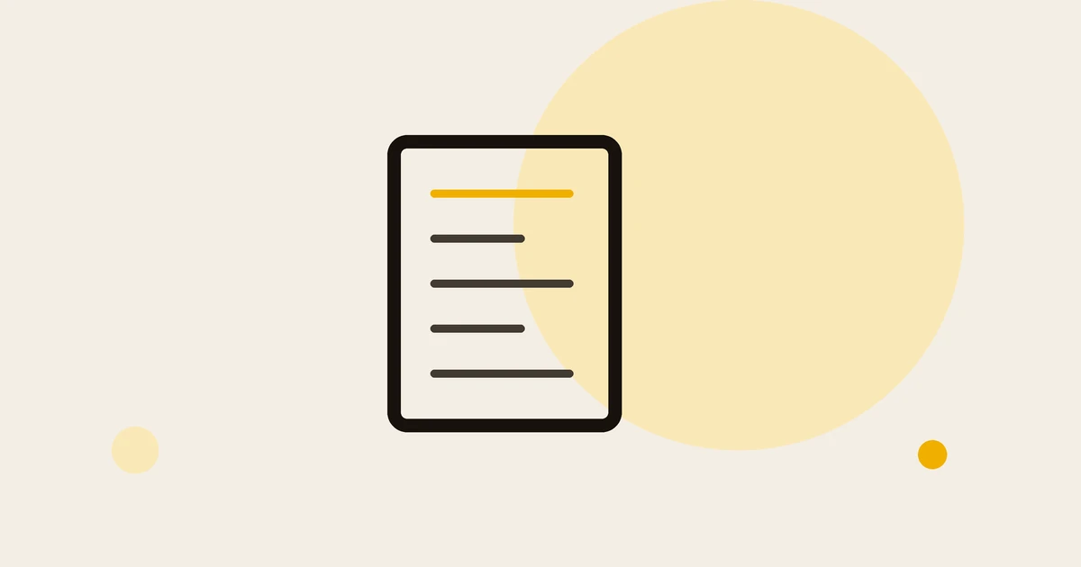 Flat illustration of a document, for filing a YouTube copyright removal request.