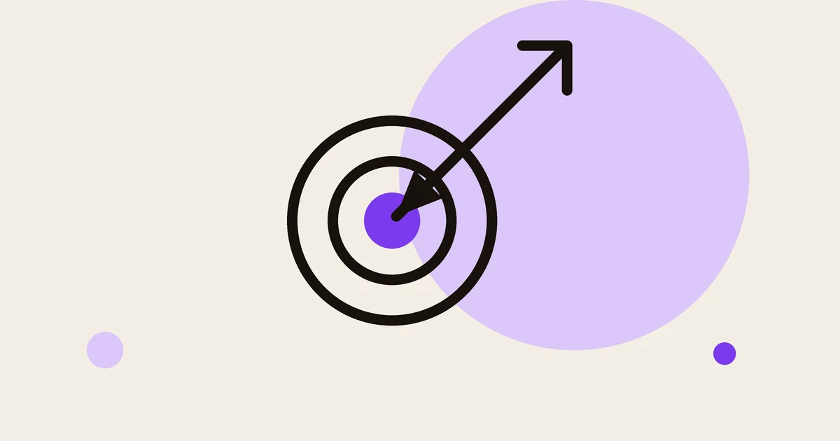 Flat illustration of a target.