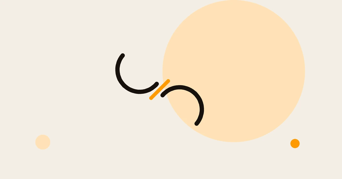 Flat illustration of a link icon.