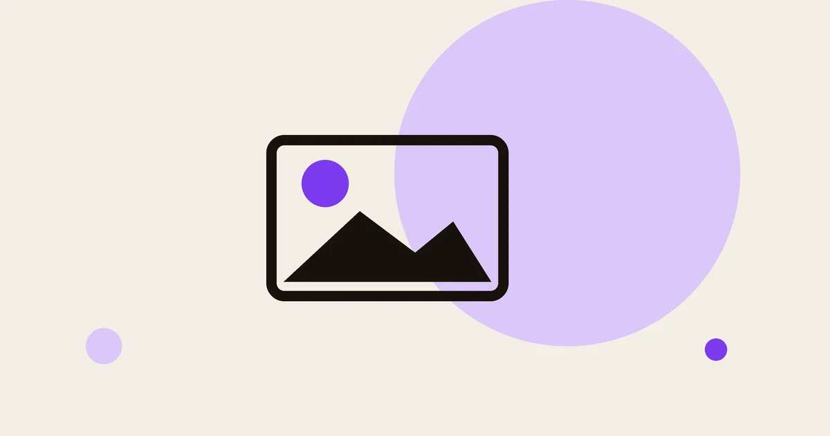 Flat illustration of an image frame.