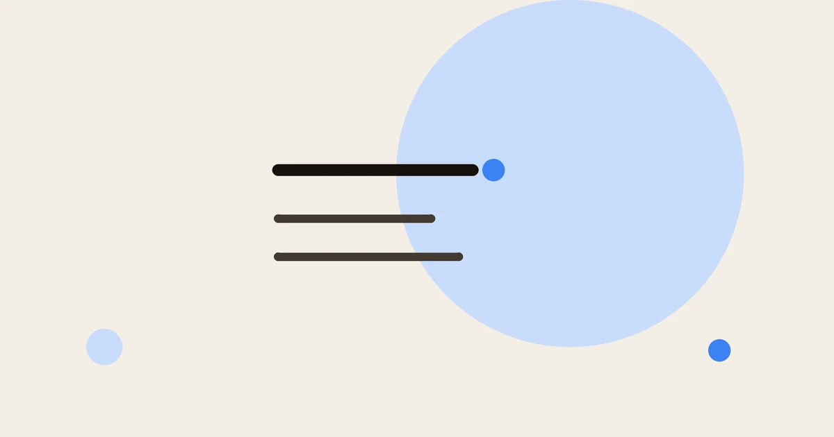 Flat illustration of a bold headline bar.