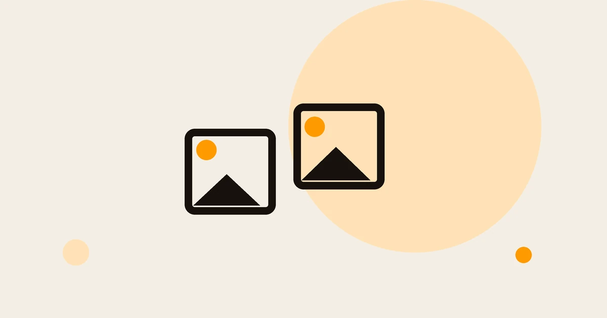 Flat illustration of two video frames side by side.